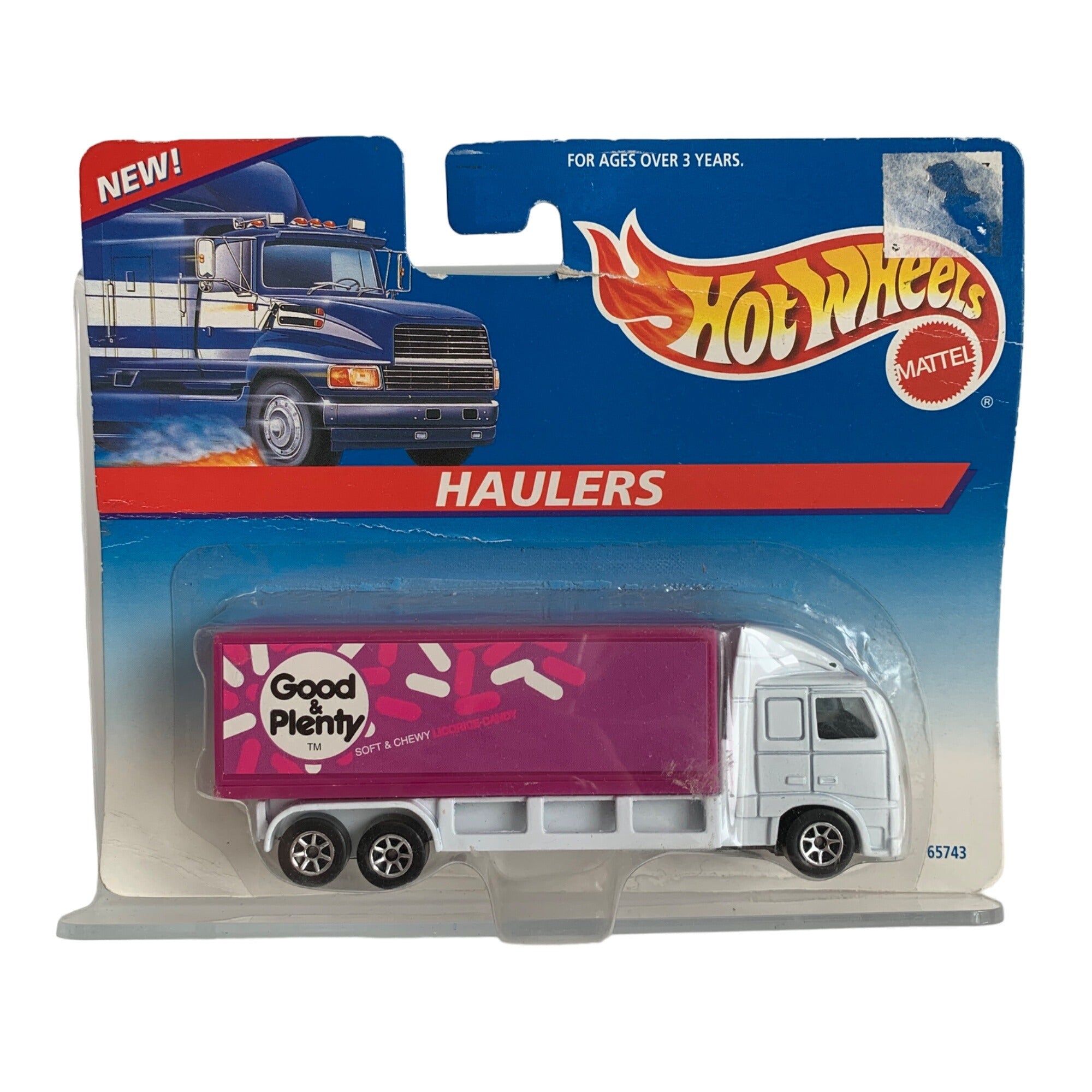 Mattel Hot Wheels Haulers Good & Plenty Candy Truck Semi Vintage New 1996