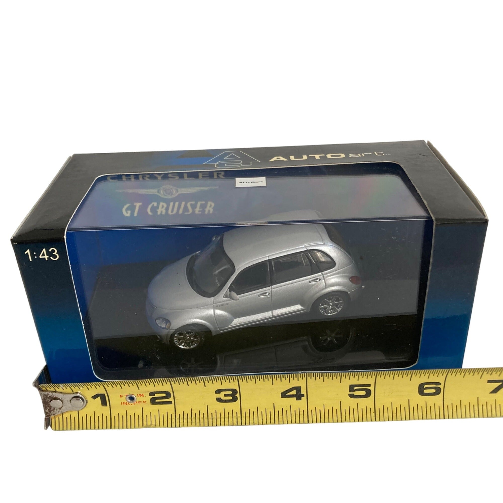 Autoart Chrysler GT Cruiser Diecast Car #51521 Silver 1/43 Scale NEW IN BOX