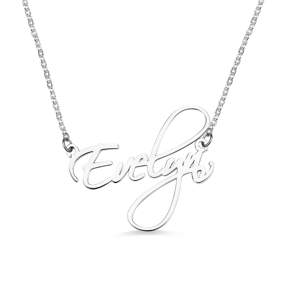 Personalized Stainless Steel Calligraphy Name Necklace