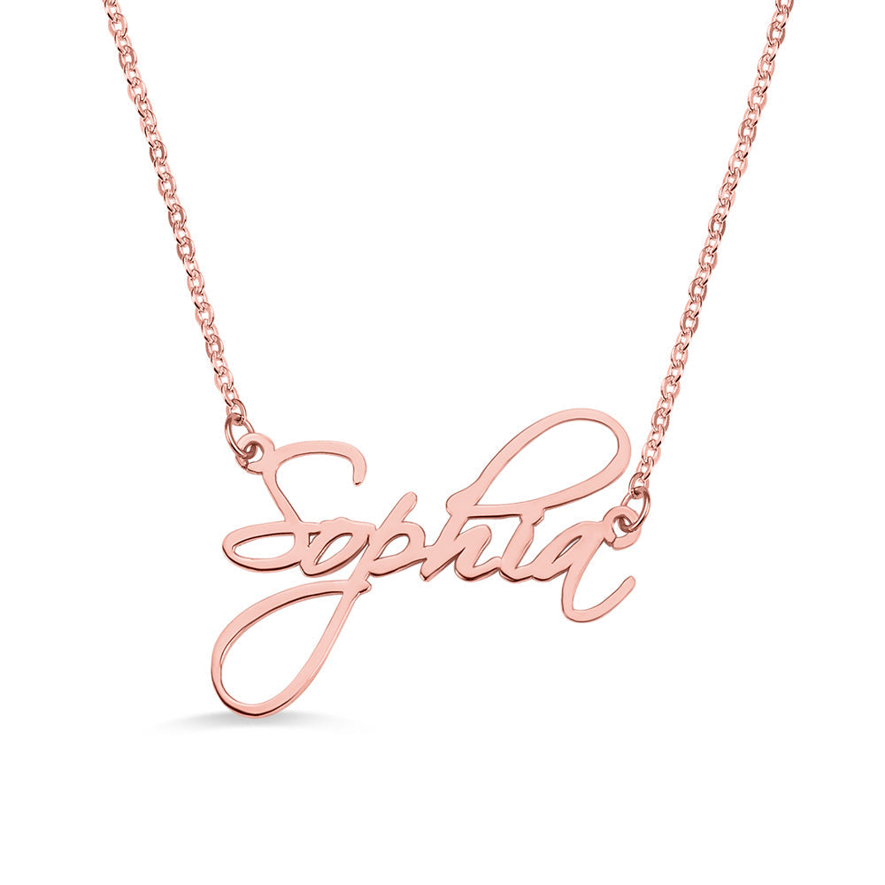 Personalized Stainless Steel Calligraphy Name Necklace