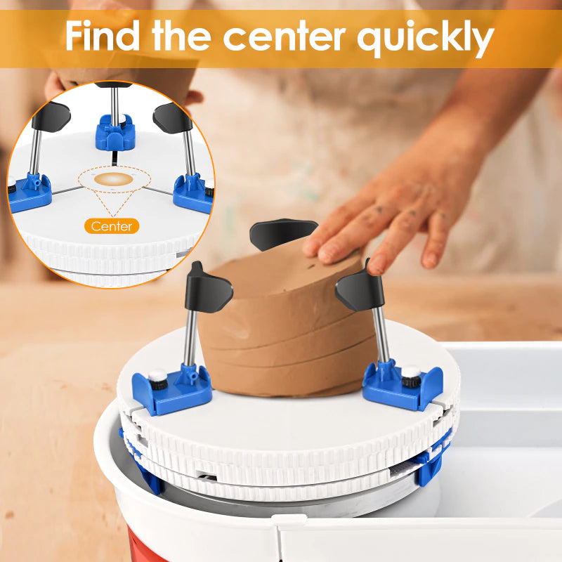 Ceramic Repair Toolset with Adjustable Turntable Clamp