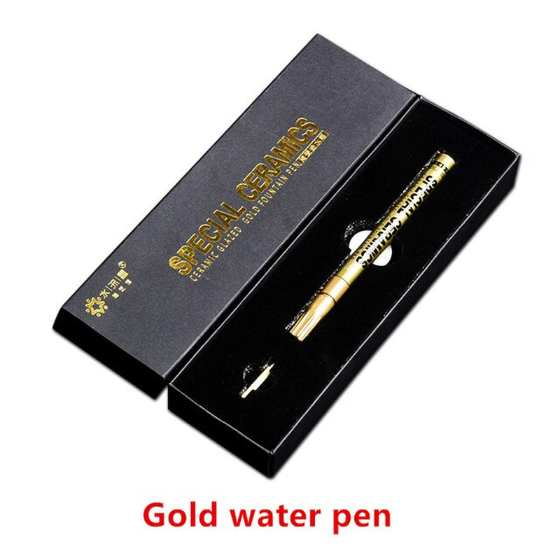 Pottery Ceramic Gold Water Pen
