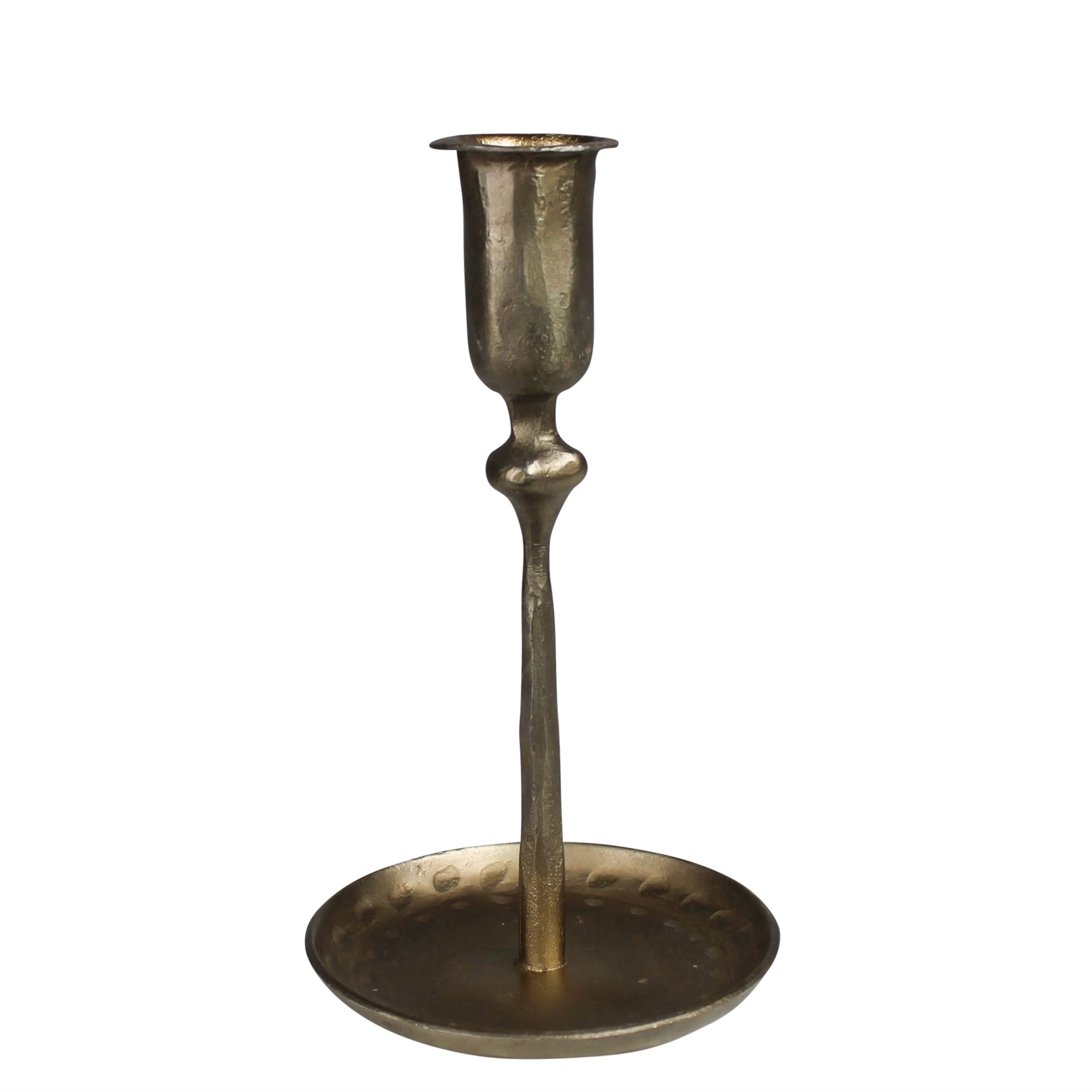 Percy Brass Candlestick, Medium