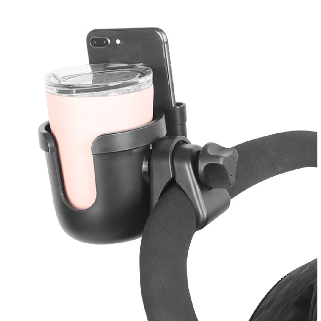 2-in-1 Baby Stroller Cup Holder with Phone Case