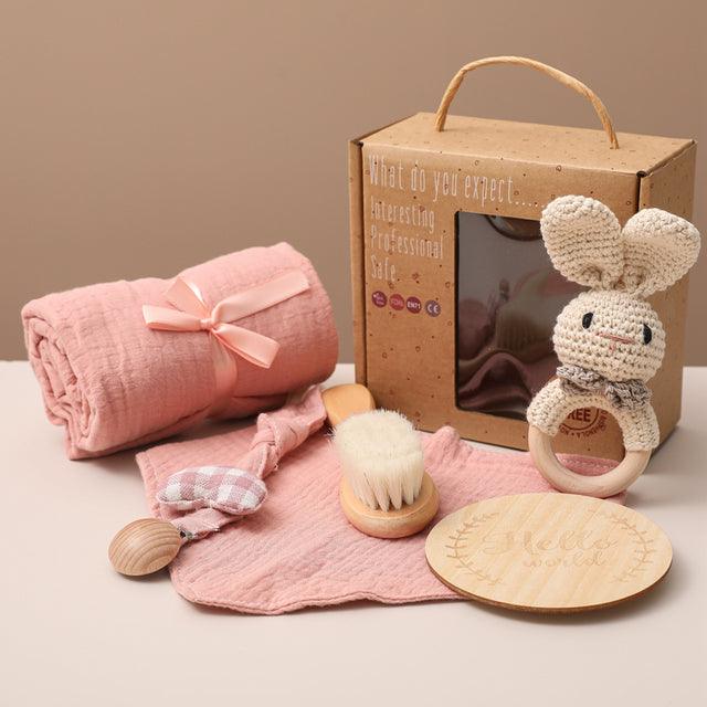 Complete Baby Bath Toy Set with Kid Swaddle Wrap by Bopoobo