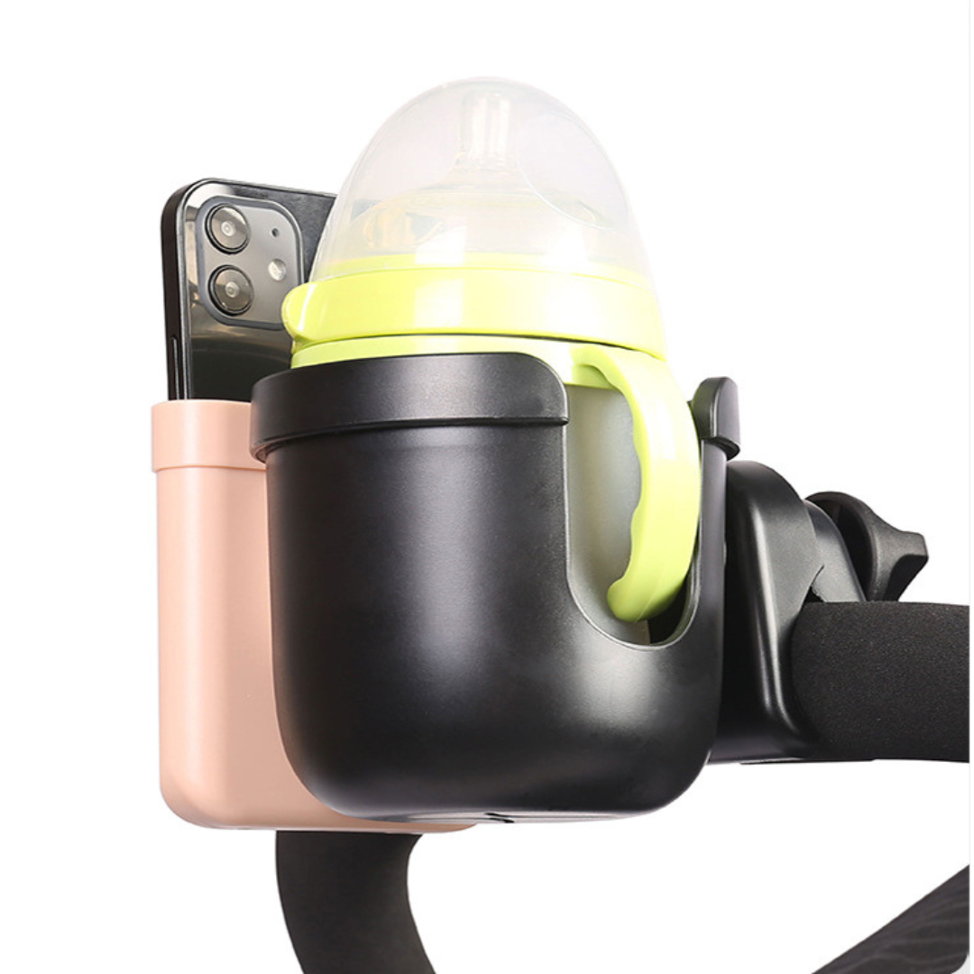 2-in-1 Baby Stroller Cup Holder with Phone Case