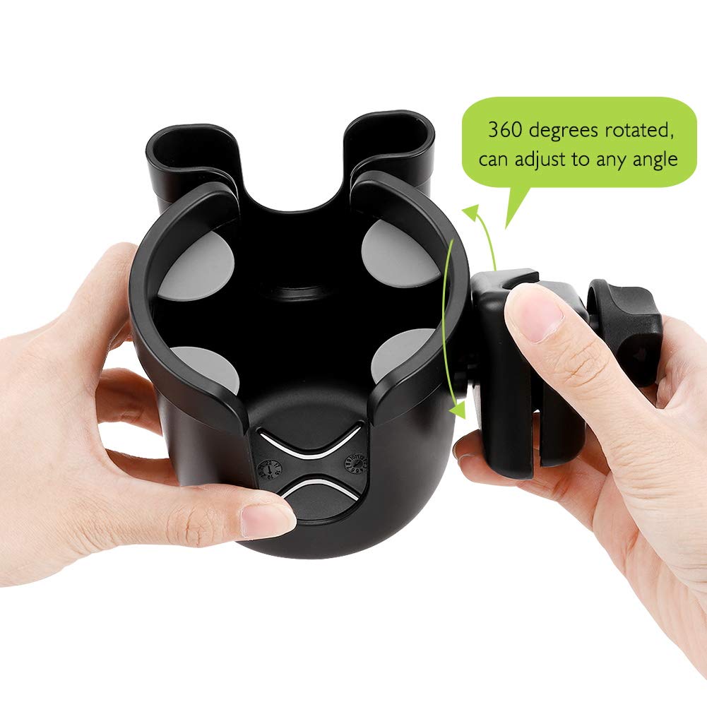 2-in-1 Baby Stroller Cup Holder with Phone Case