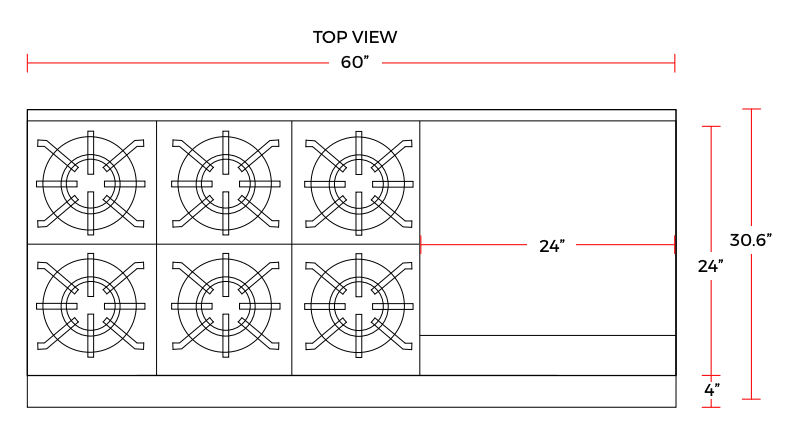 Cookline CR60-24RG-NG 60