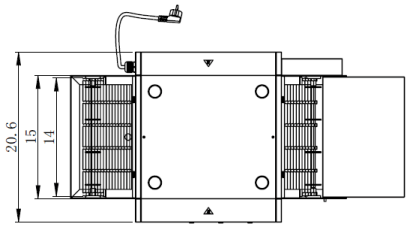 Cookline OV14 Countertop Conveyor Oven, 14