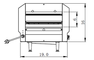 Cookline OV14 Countertop Conveyor Oven, 14