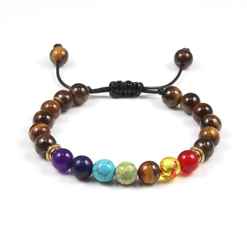 Tiger Eye Adjustable Braided Rope Bracelets