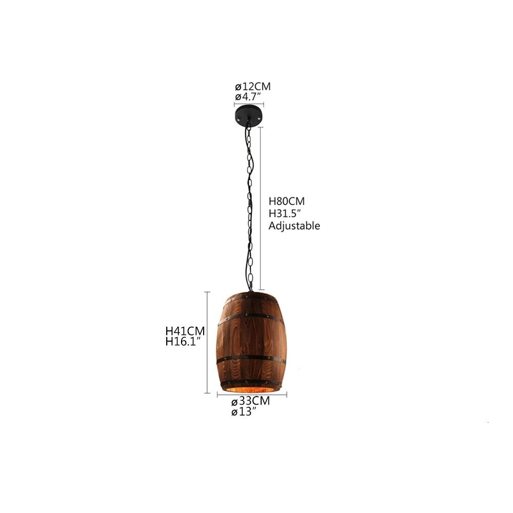 Fancy? American modern nature loft wood Wine barrel hanging vintage pendant lights for restaurant, cafe, bar
