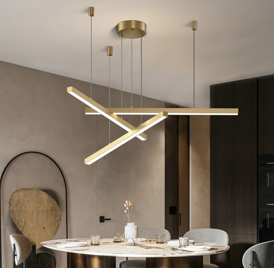 Fancy? Hall strip minimalist long line chandelier for dining living room, living room