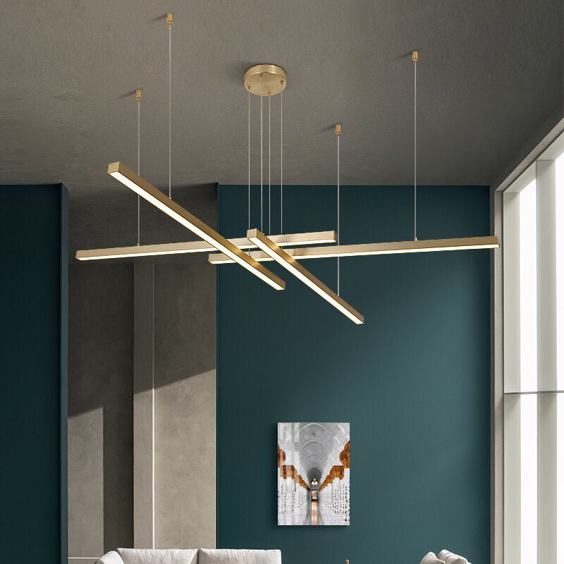 Fancy? Hall strip minimalist long line chandelier for dining living room, living room