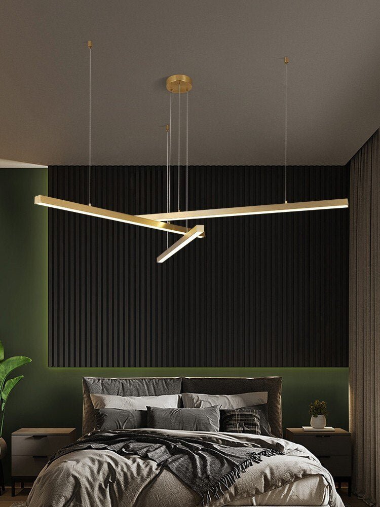 Fancy? Hall strip minimalist long line chandelier for dining living room, living room