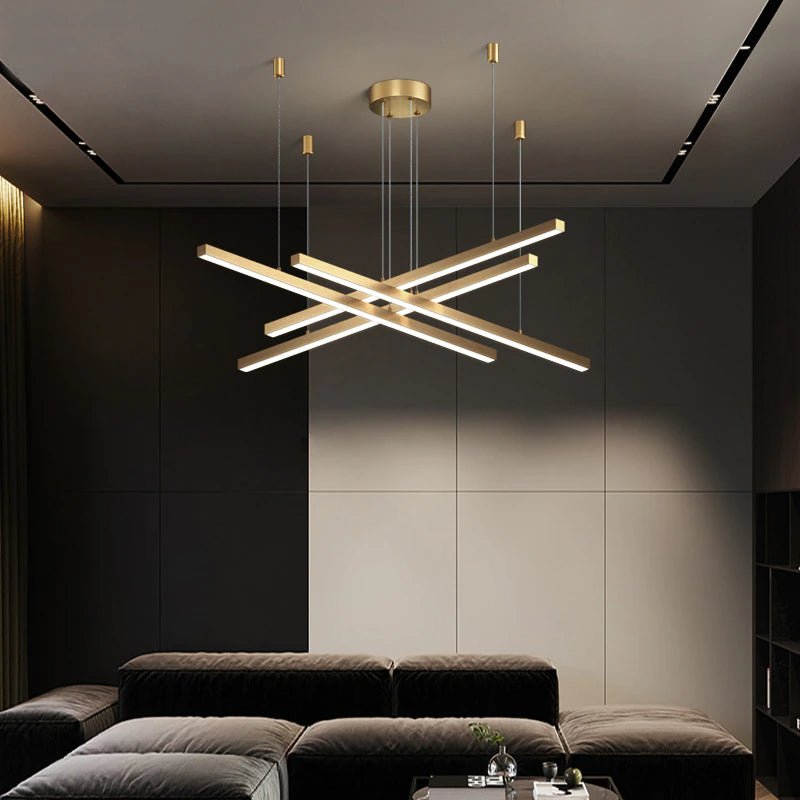 Fancy? Hall strip minimalist long line chandelier for dining living room, living room