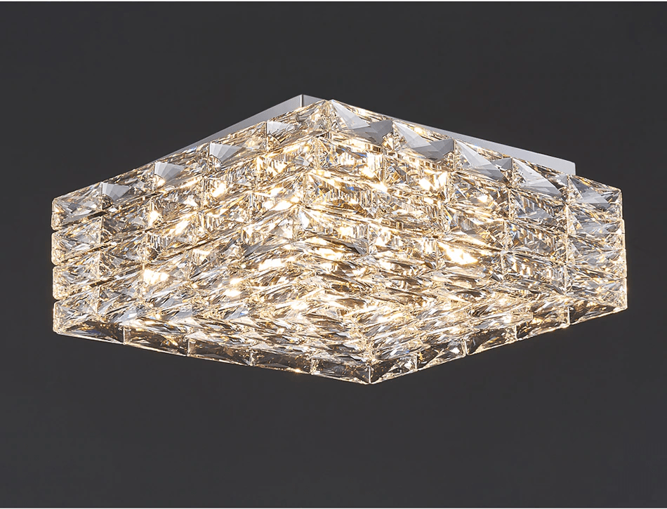 Fancy? Chrome square cristal ceiling chandelier for bedroom, living room, dining room