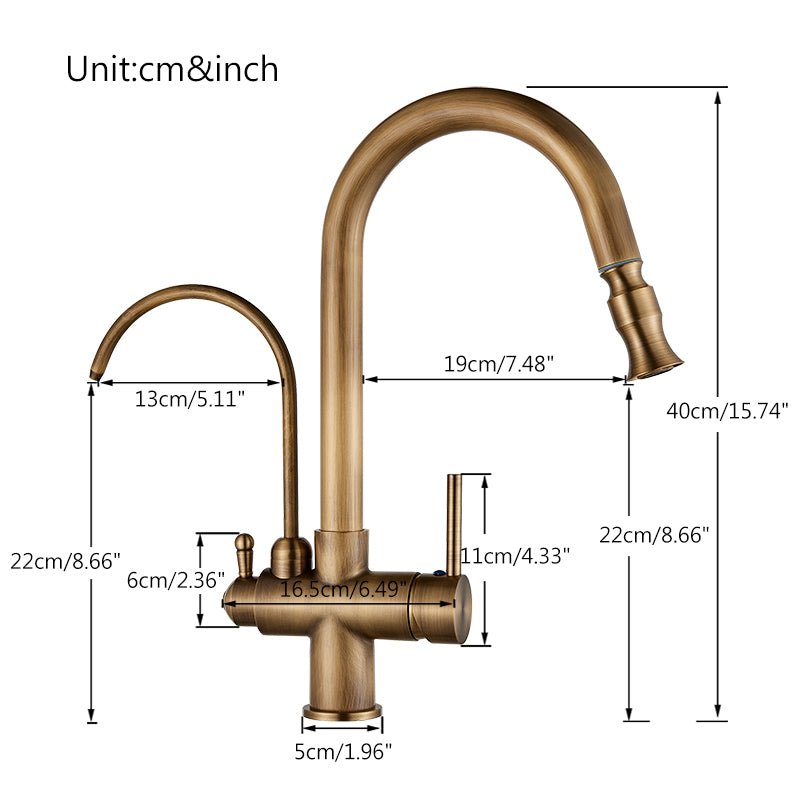 Fancy? Antique Gold Touch Sensor Kitchen Faucet Mixer Tap with Swivel