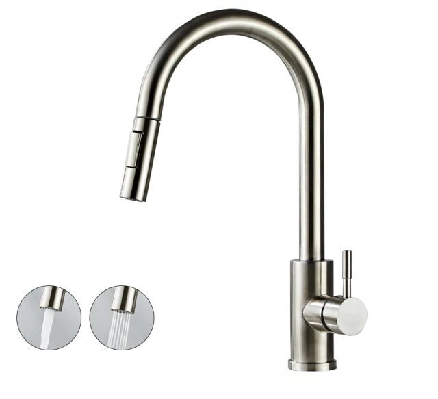 Fancy? Black/Brushed nickel Kitchen Faucet Smart Touch Induction Sensitive Mixer Tap