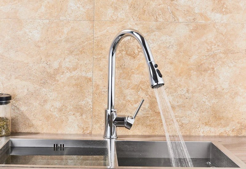 Fancy? Kitchen Faucet Single Hole Pull Out Spout Kitchen Sink Mixer Tap Stream Sprayer