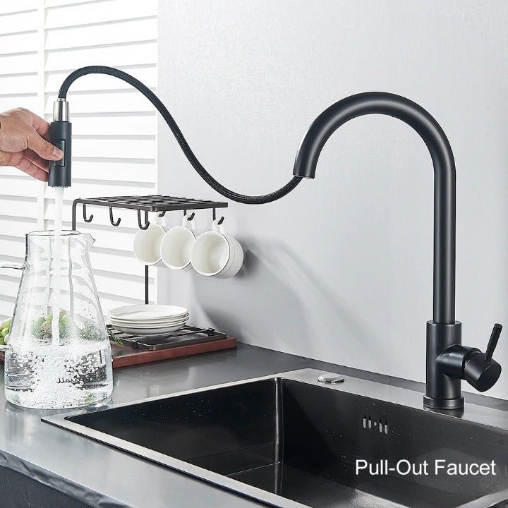 Fancy? Black/Brushed nickel Kitchen Faucet Smart Touch Induction Sensitive Mixer Tap