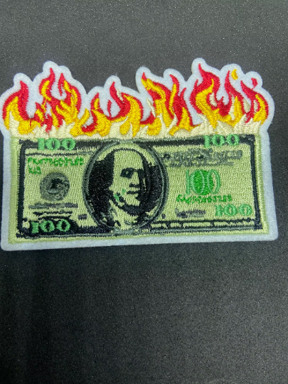 Money Bags|Burning Cash|Money Stack| Iron on  Patch Collection