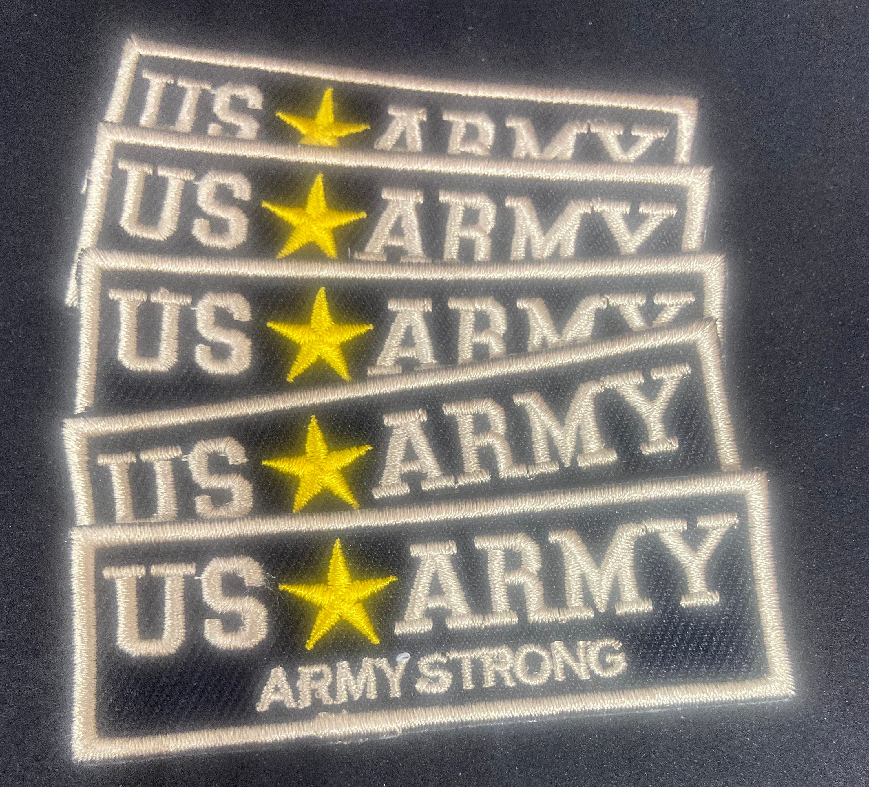 Small Navy and Army Iron or Sew on Patch