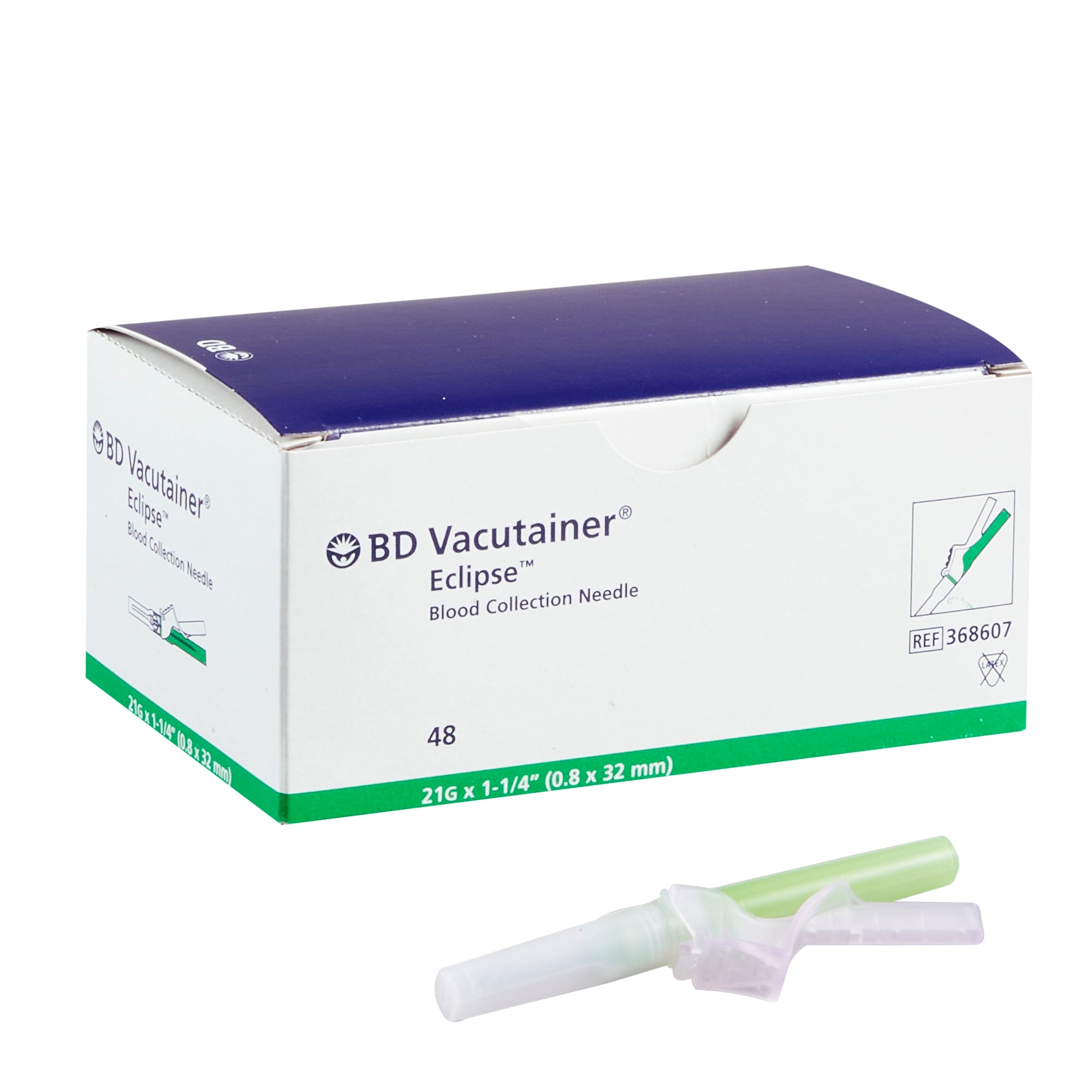 BD Vacutainer? Eclipse? Blood Collection Needle 21G 1-1/4 Inch Safety Needle Sterile
