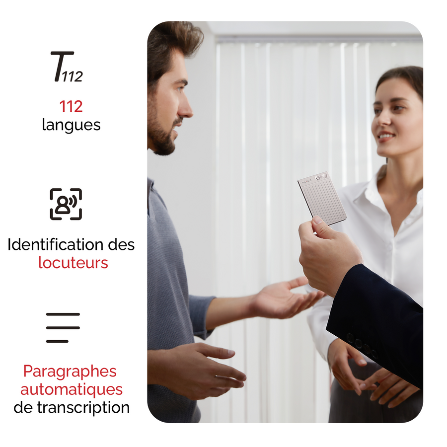 PLAUD NOTE Enregistreur vocal IA optimisé
