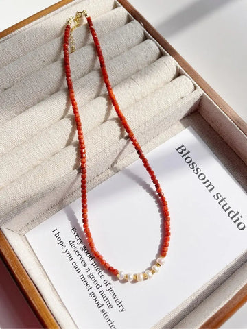 Blossom studio·National Style Southern Red Agate Natural Stone Pearl Stitching Necklace|40+5|Customized · Sky Blue https://www.xiaohongshu.com/goods-detail/65b0a897dd621c000150d66f