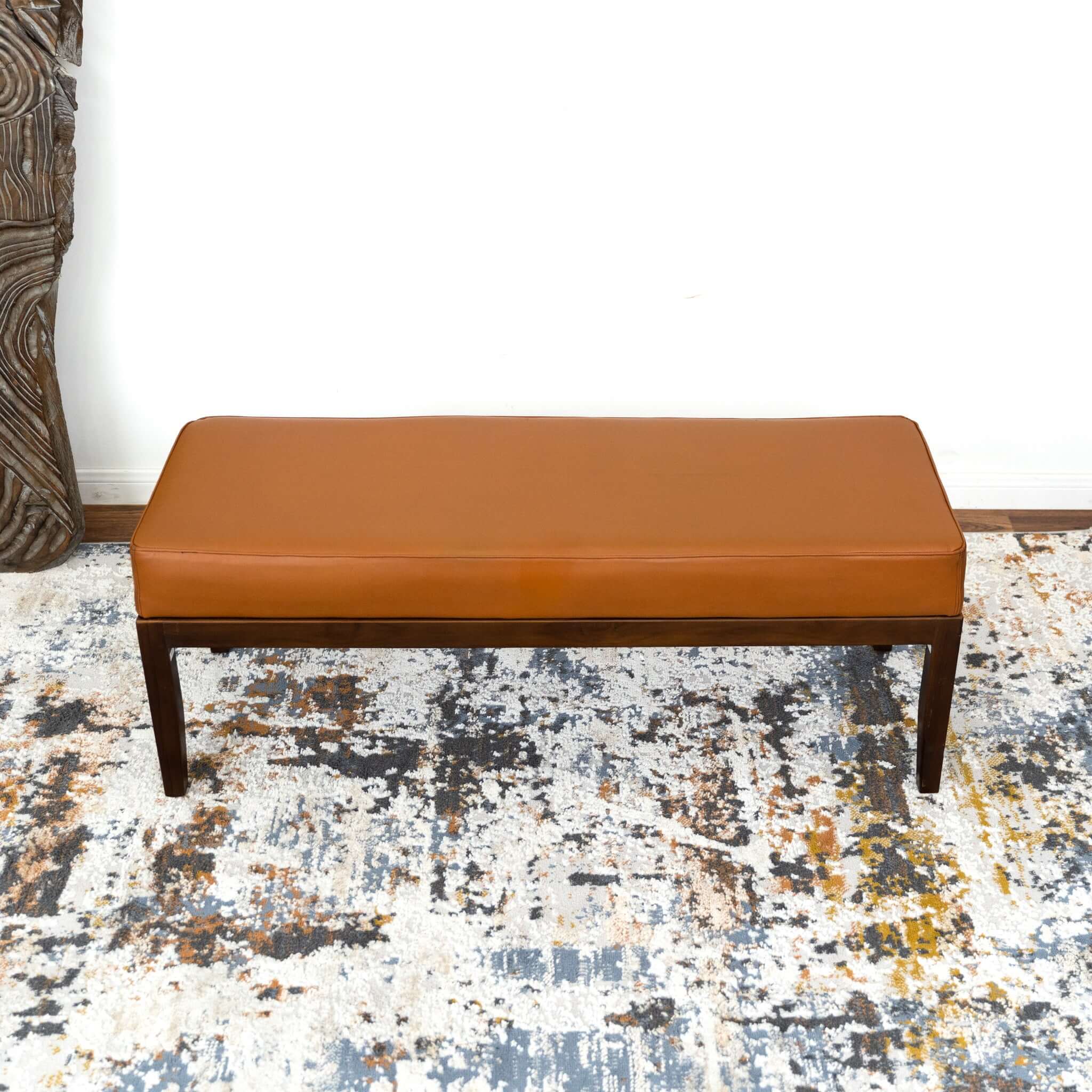 Austin Genuine Leather Bench Antique Tan without Line