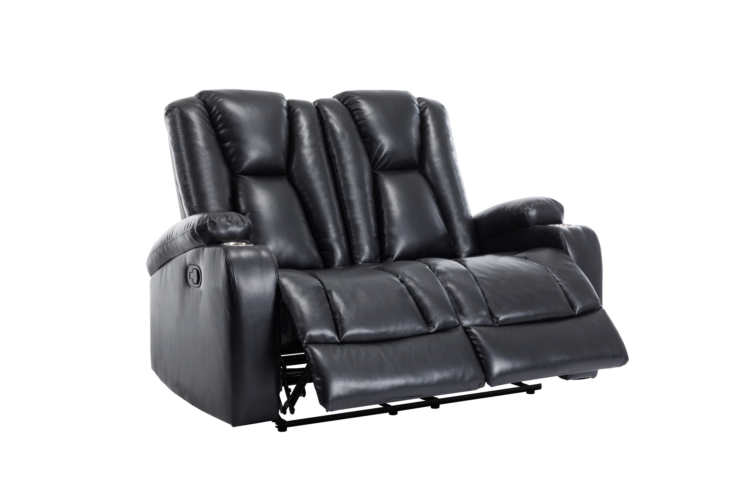 Noah Black 3-Piece Reclining Living Room Set