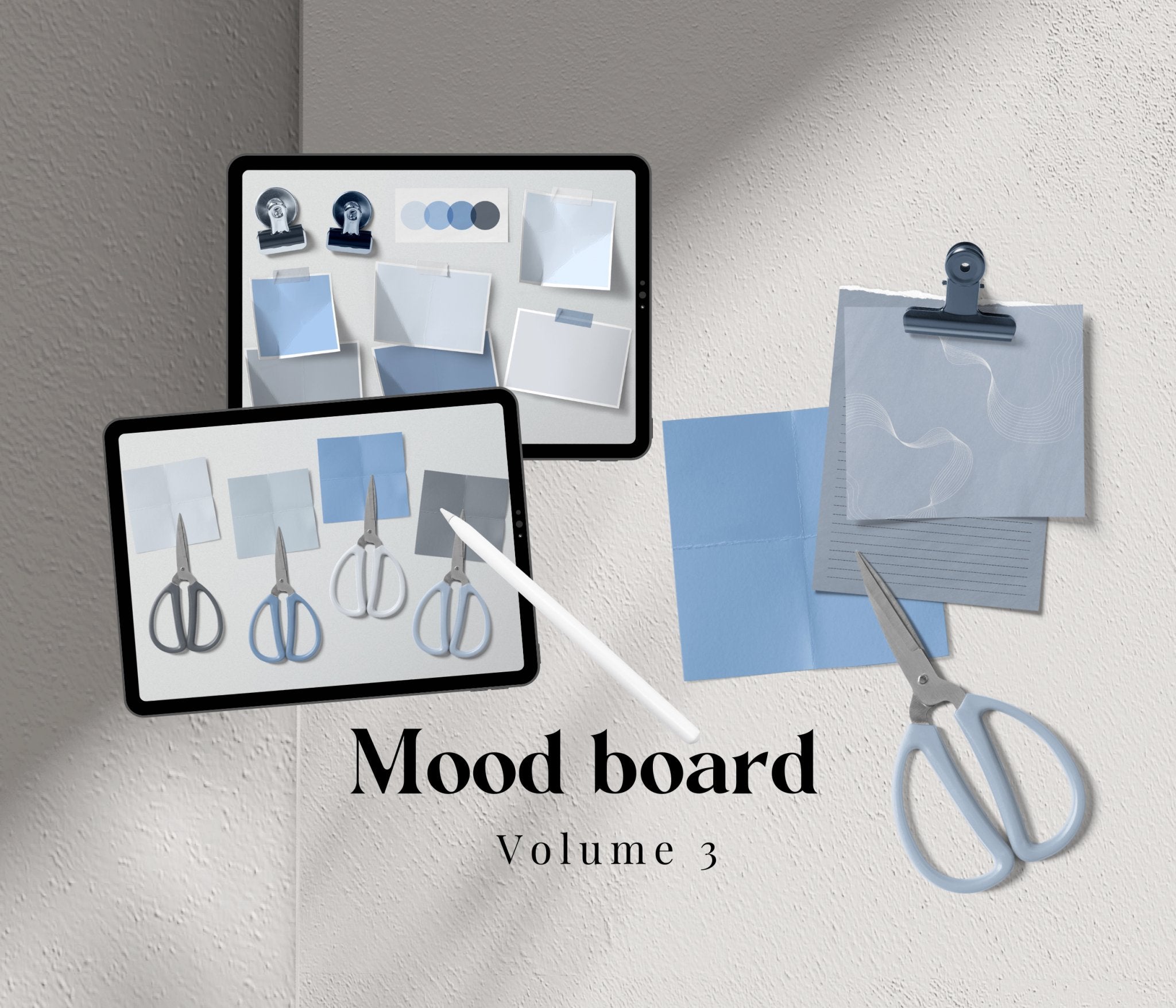Mood Board Sticker Kit Vol 3 - Blue
