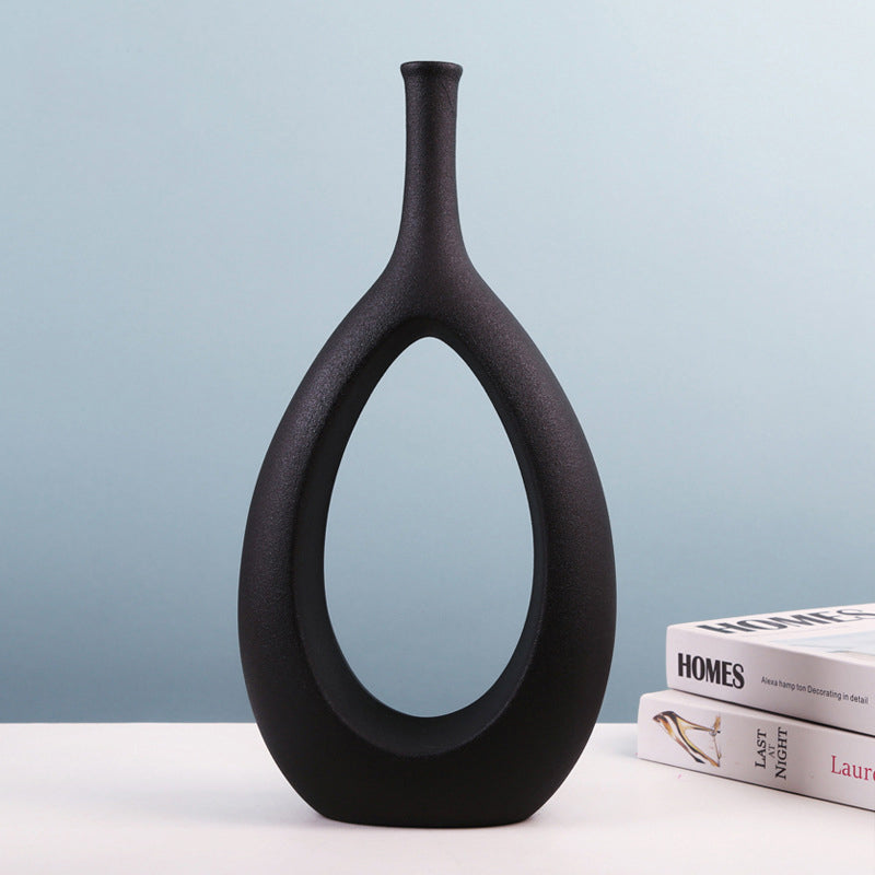 Teardrop Hollow Ceramic Vase