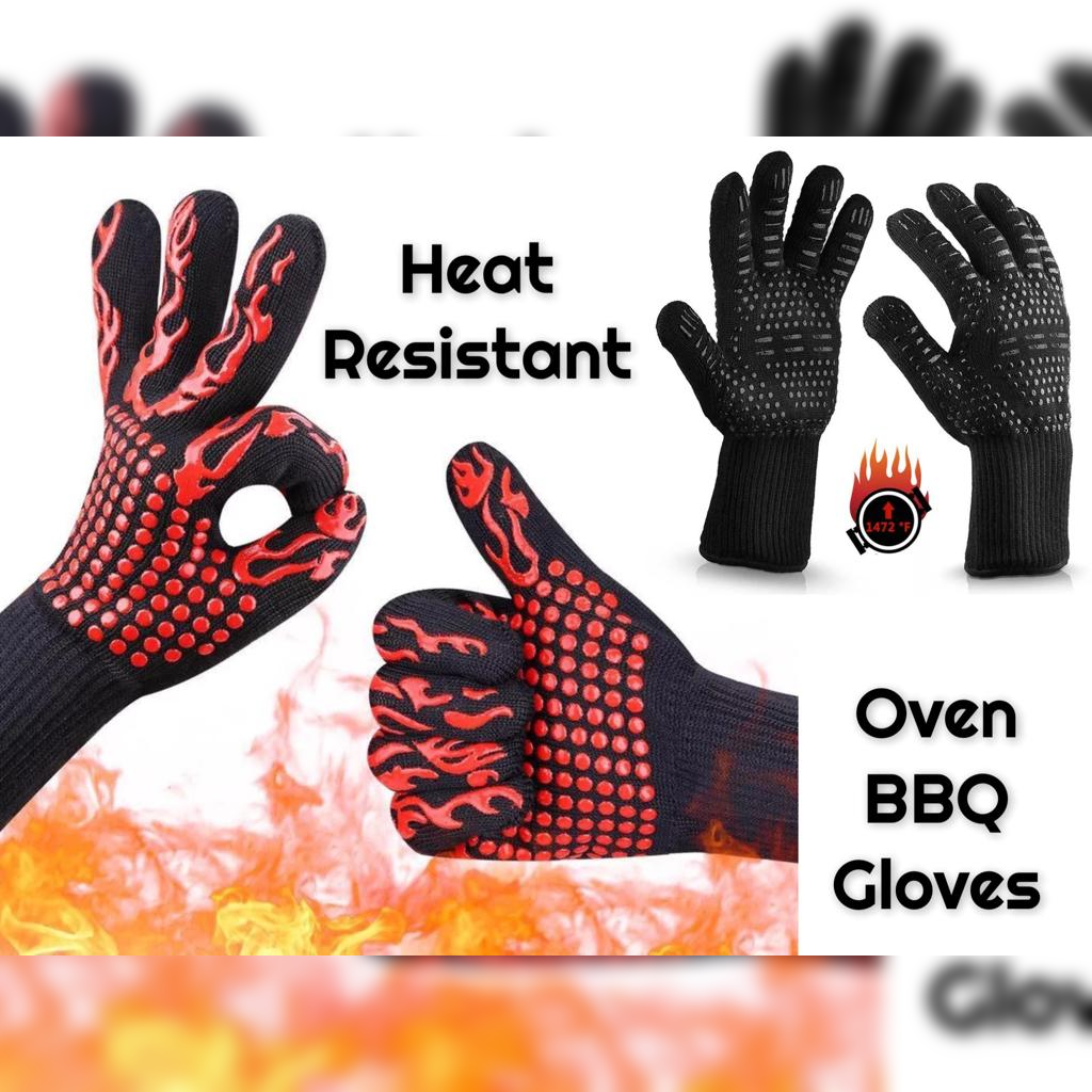Set of 2 High Quality Heat Resistant Oven Gloves