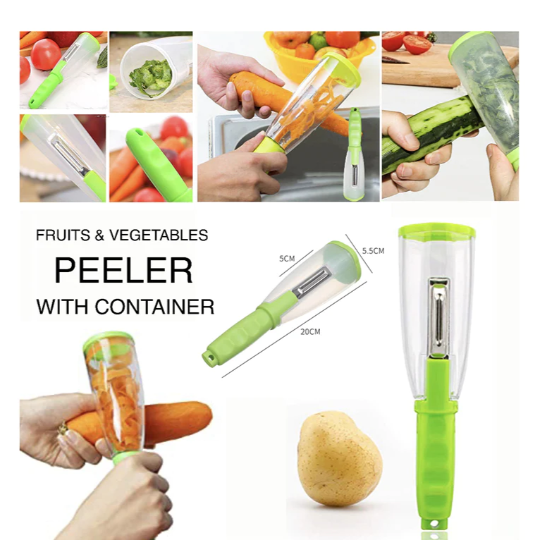 Vegetable and Fruit Peeler with Storage Box V type