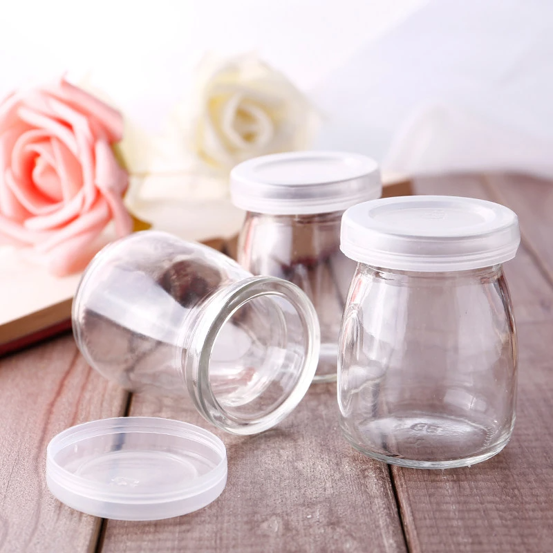 Small Glass Jar X3 Wide Mouth