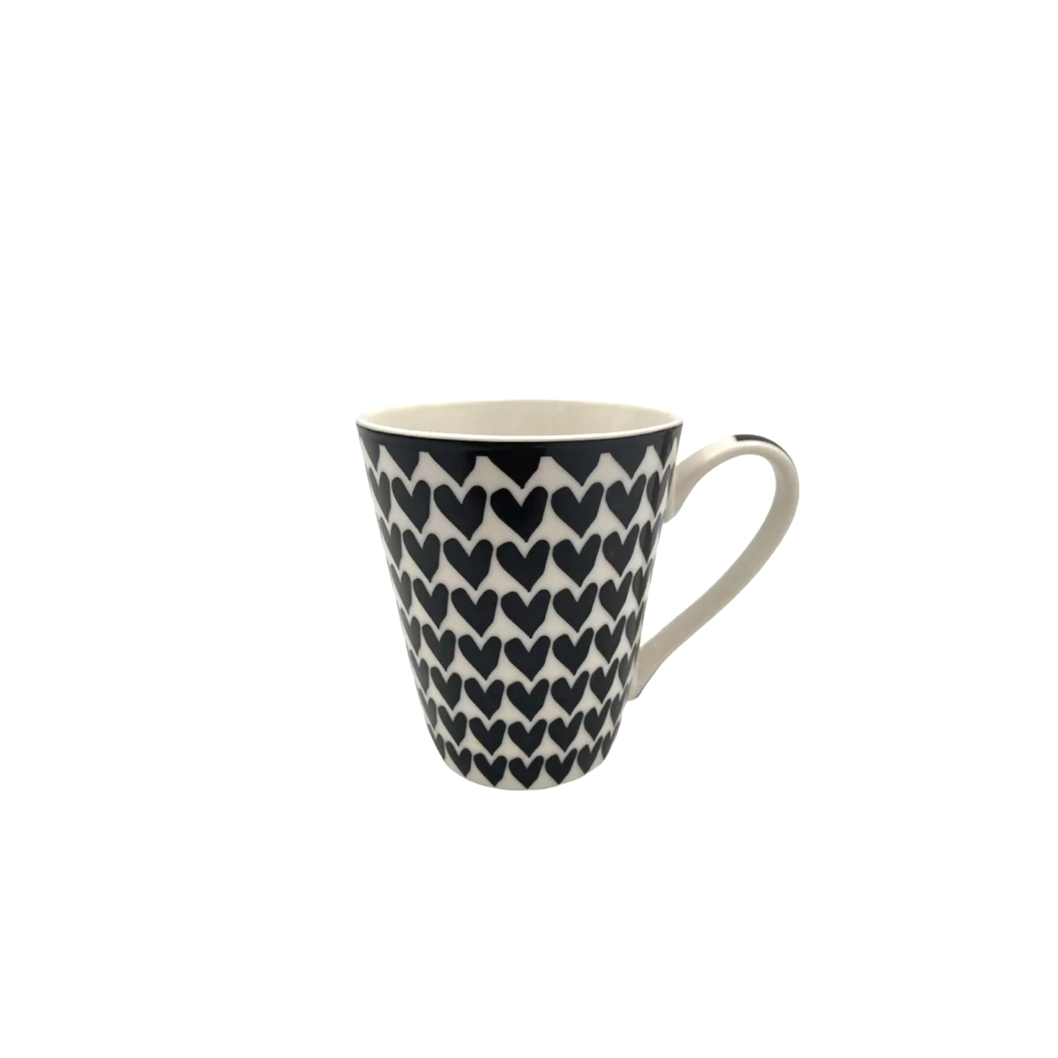 Porcelain Mug Black Patterns