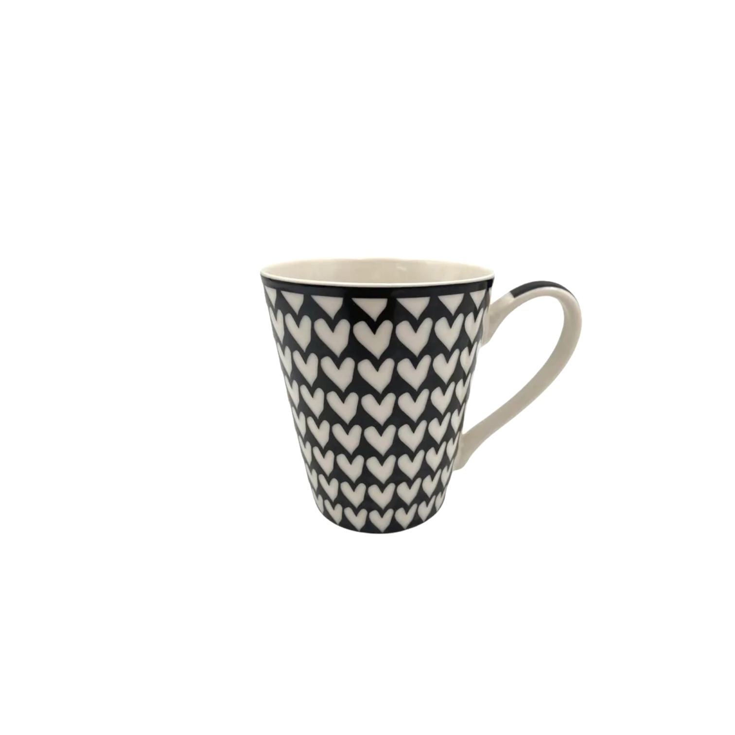 Porcelain Mug Black Patterns