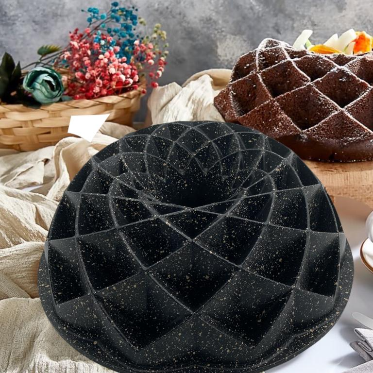 DOSTHOFF CAST ALUMINIUM GRANITE COATED BUNDFORM CAKE PAN