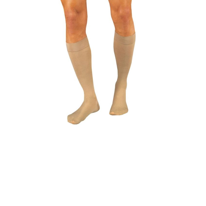 Closed-Toe Knee High-Stockings, 15 to 20 mmHg, Beige