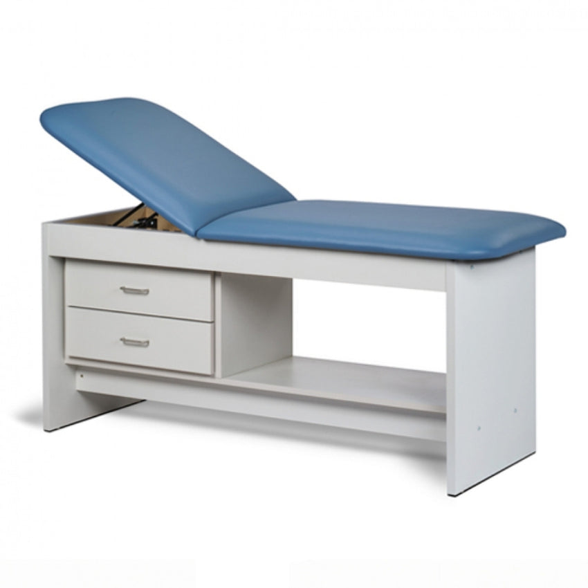 Panel Leg Series, Treatment Table with Shelf and Drawers, 30in