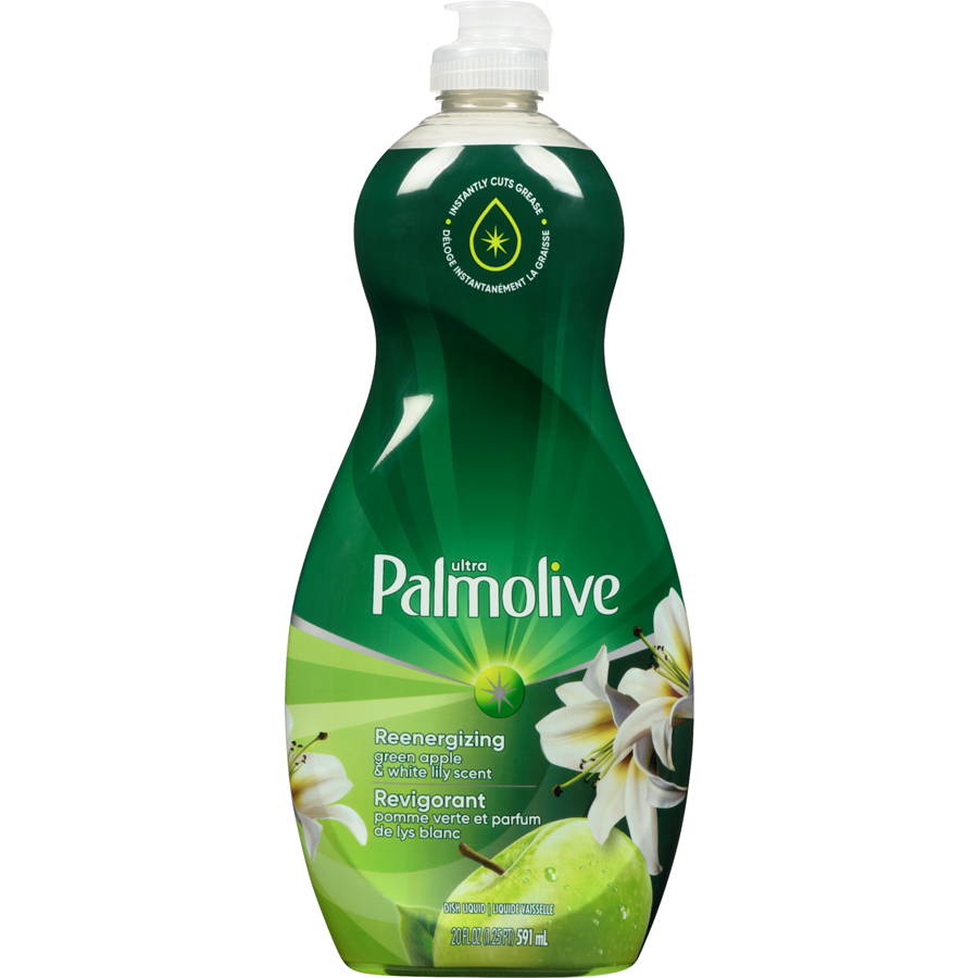 Palmolive Dish Liquid Ultra Green Apple & White Lily (9 X 591ML)