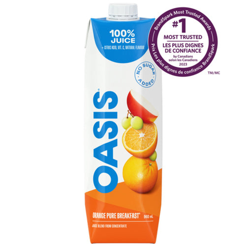 Oasis Pure Breakfast Orange Juice (12X960ML)