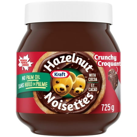 Kraft Spread Hazelnut With Cocoa Crunchy - 6 Jars, 725G Each