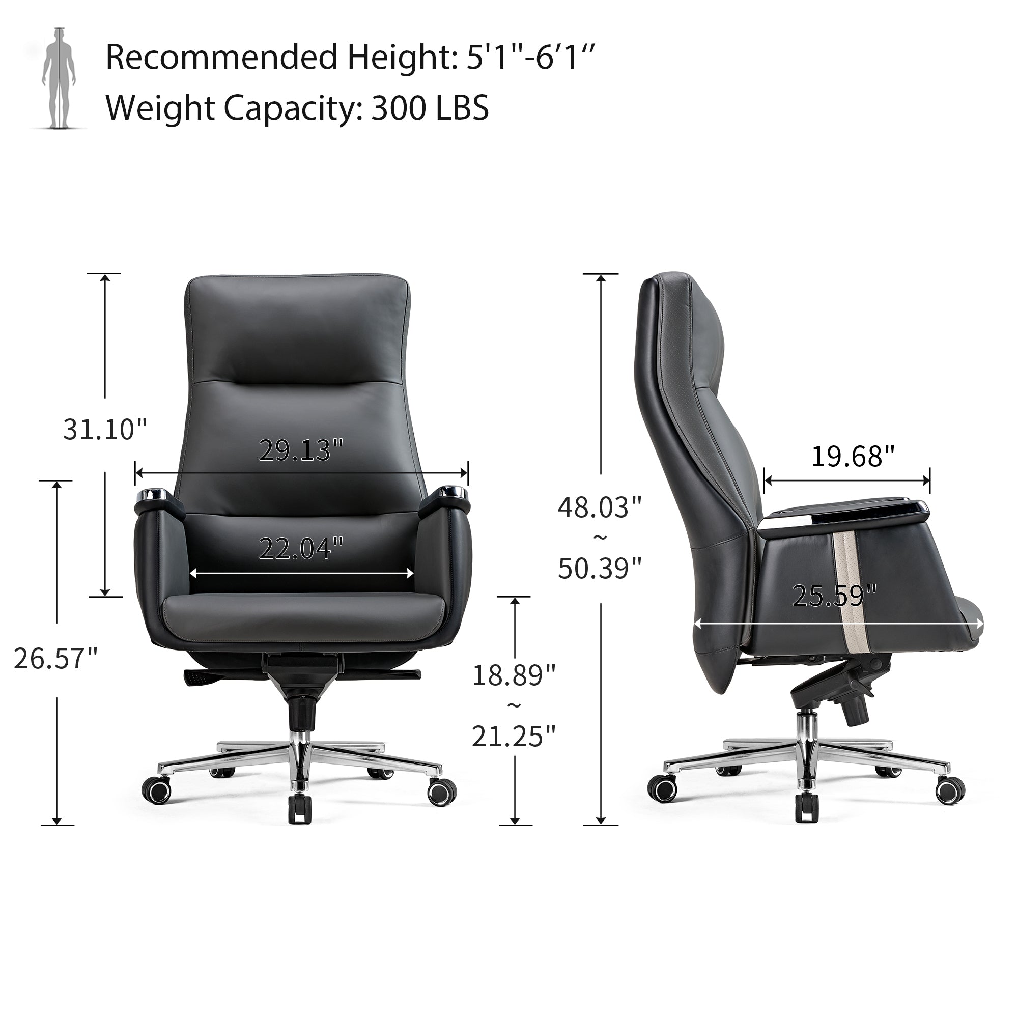 Royal II, Executive Leather Office Chair