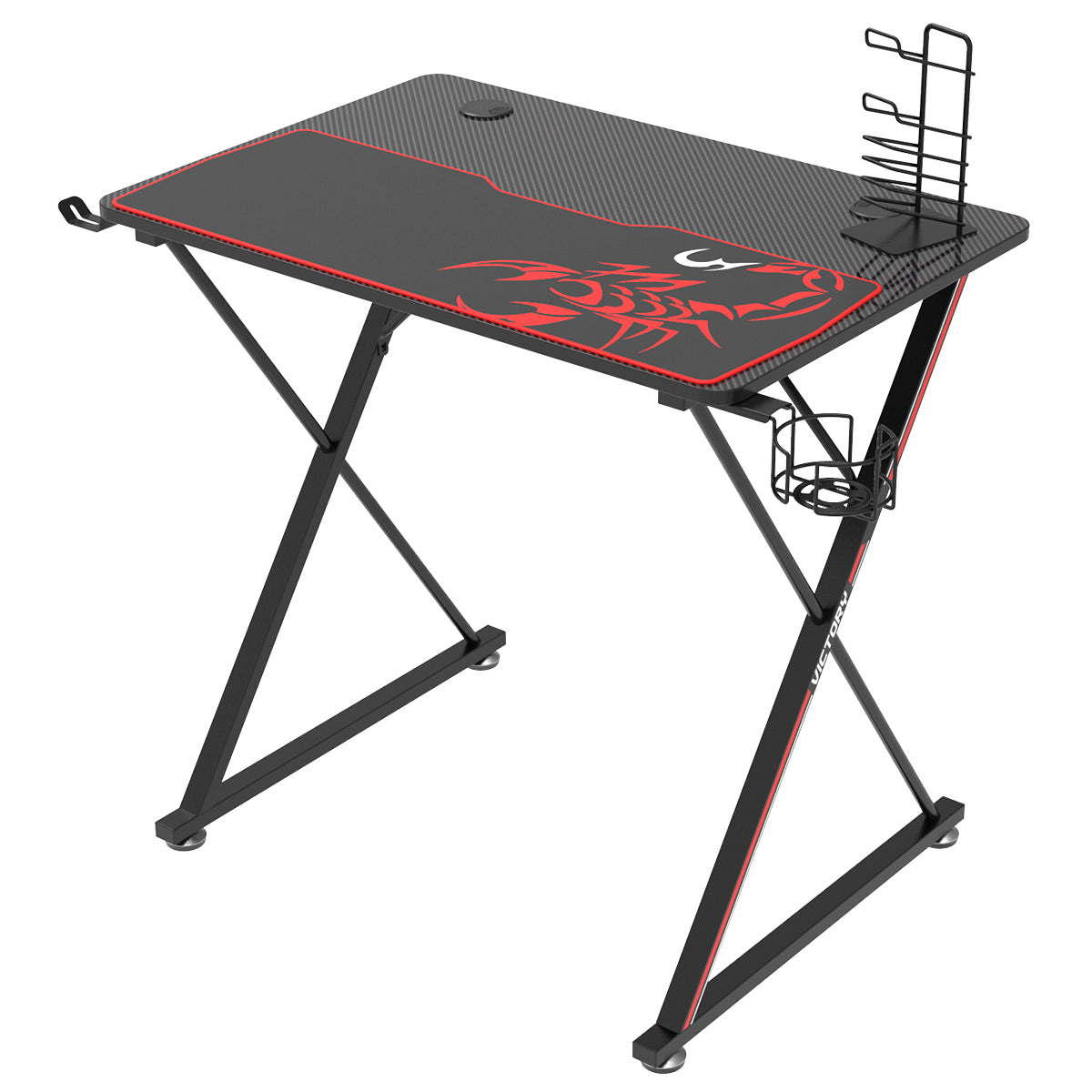 31'/39'/47'/55'  Gaming Desk with X-shaped Legs