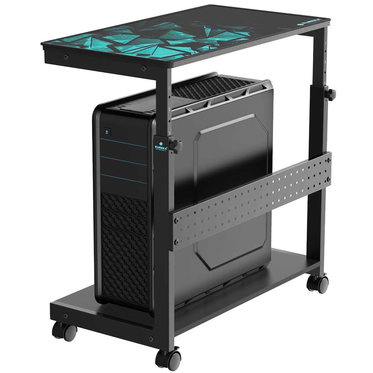 Mobile Height Adjustable CPU Cart