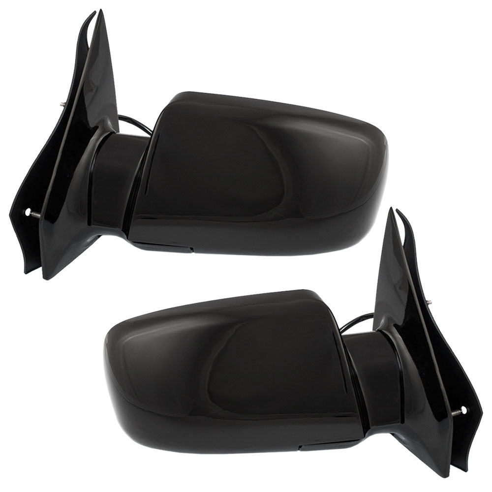 Brock Replacement Driver and Passenger Set Power Side Door Mirrors Below Eyeline Compatible with 1988-1998 Astro Safari Van 15001801 15001802