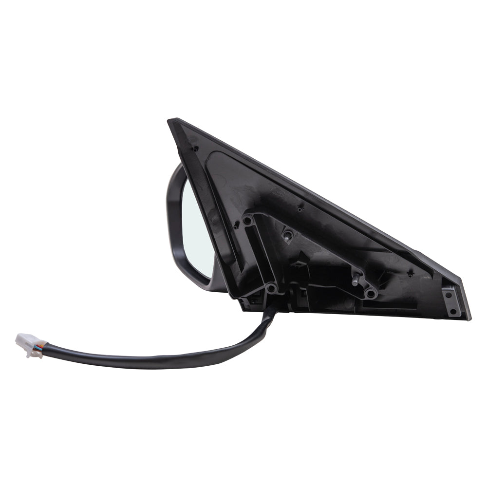 Brock Aftermarket Replacement Driver Left Power Mirror With Heat-Signal-Camera Paint To Match Black Compatible With 2020-2021 Nissan Sentra